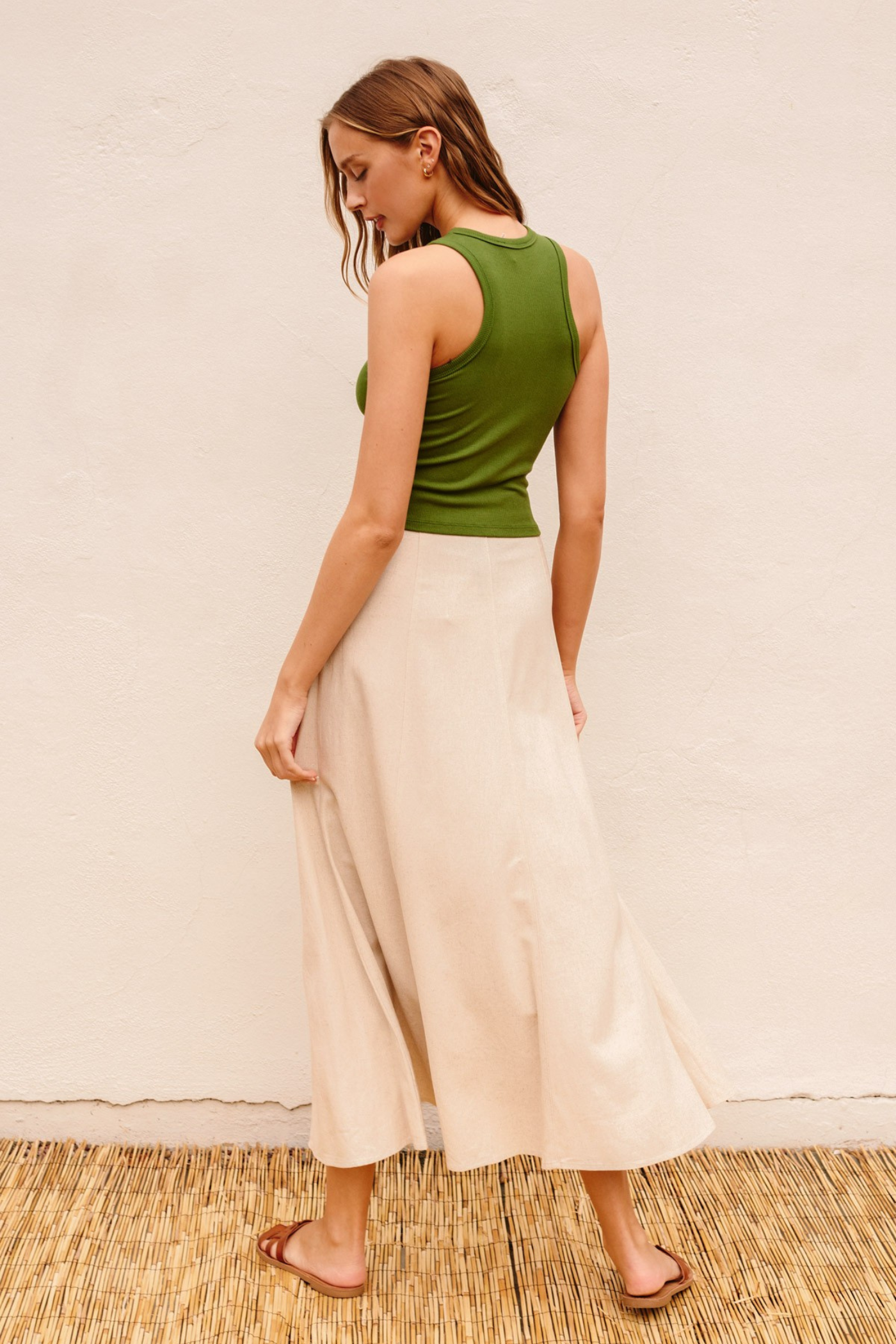 CHLOE FLARED MAXI SKIRT