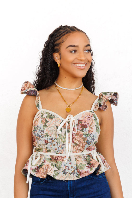 SOFIE THE LABEL VINTAGE FLORAL TOP