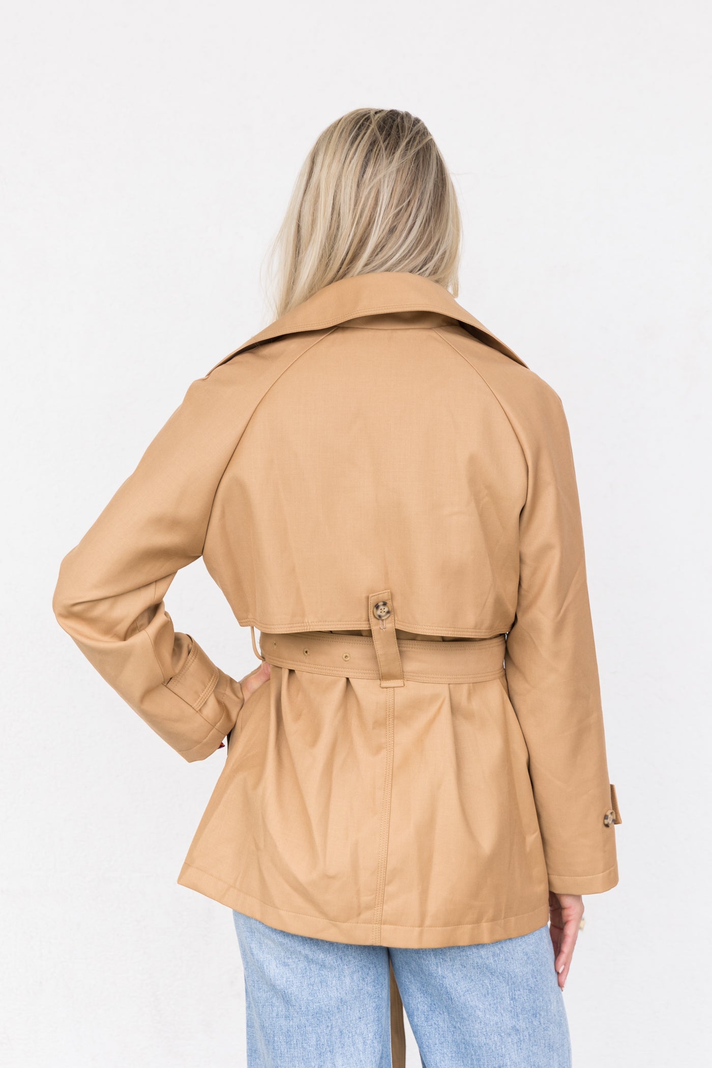 ATLAS COLLARED TRENCH COAT