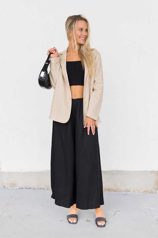 MOD REF CASUAL ANKLE LENGTH WIDE-LEG PANT