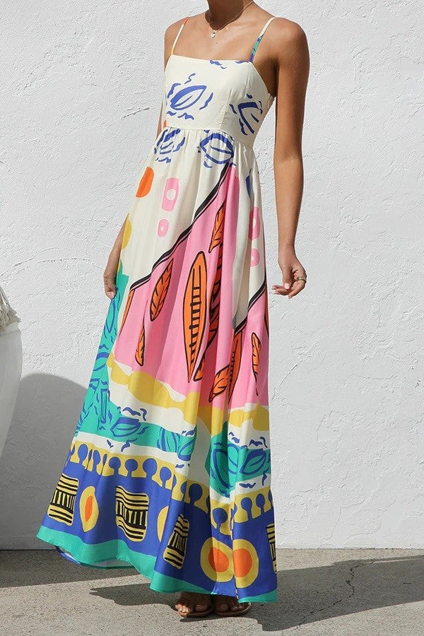 ANABELLA PRINT MAXI DRESS