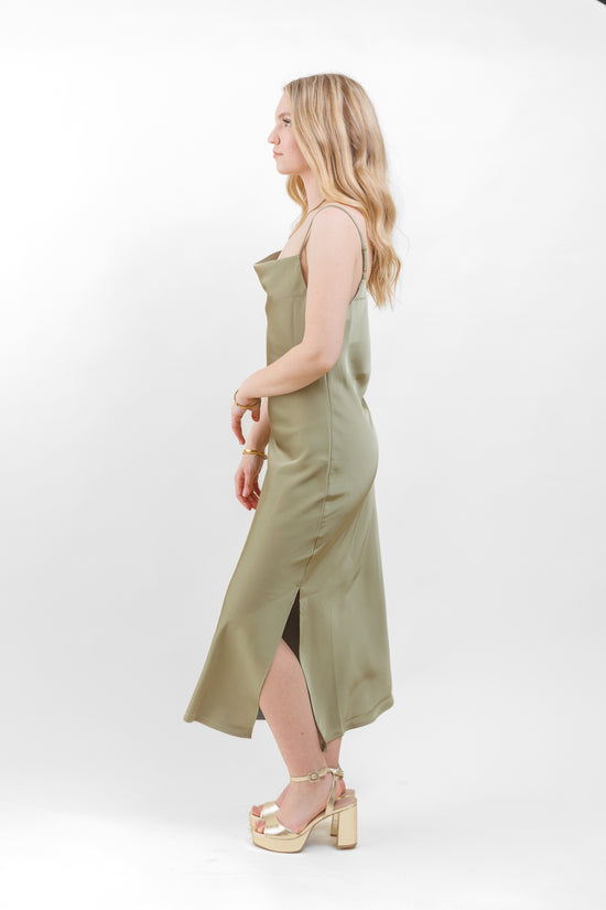 ANJOLETH SLIP-ON MIDI DRESS