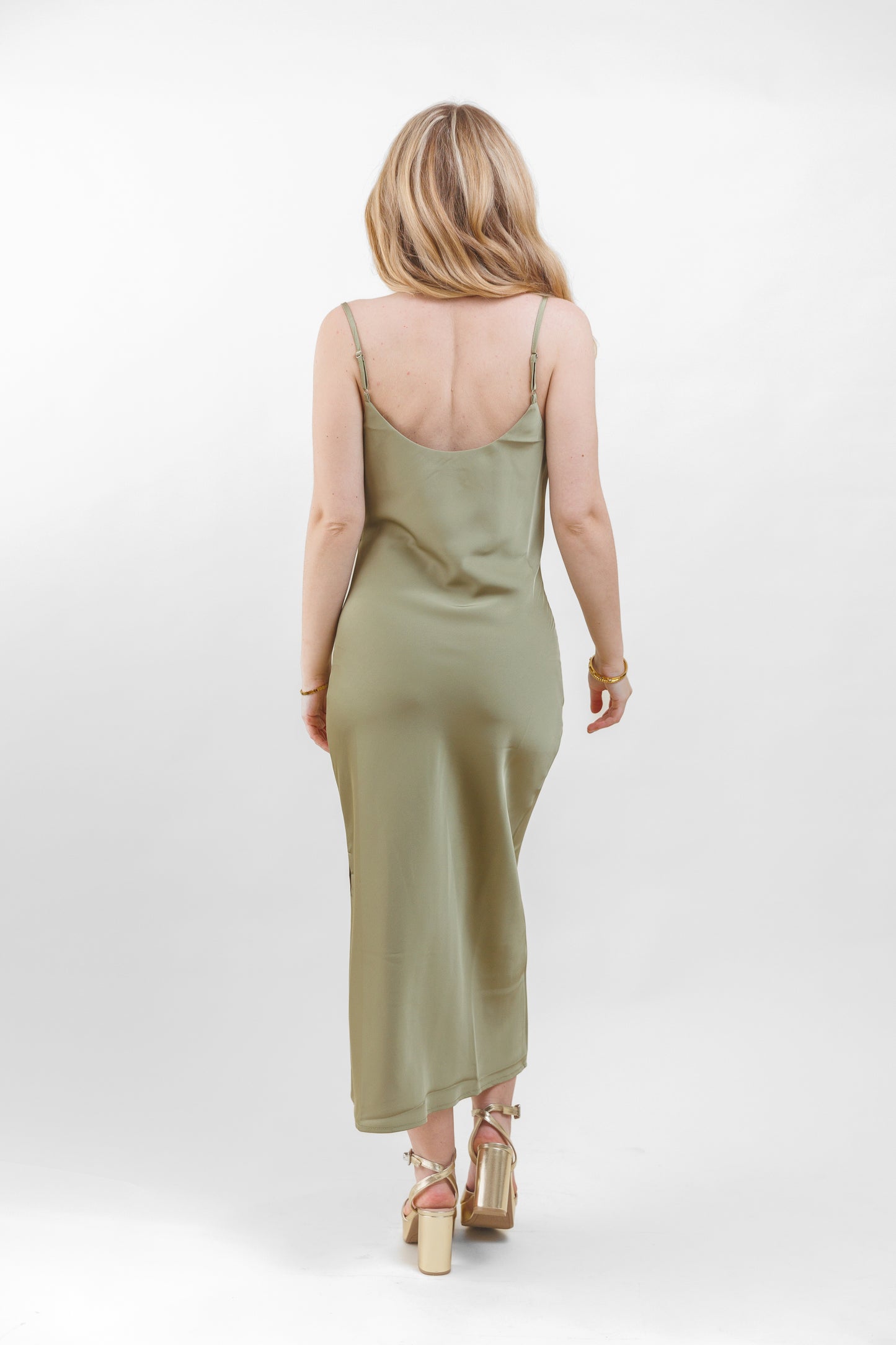 ANJOLETH SLIP-ON MIDI DRESS