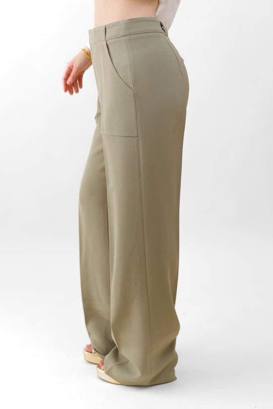 JENNA TEXTURED WIDE-LEG PANTS