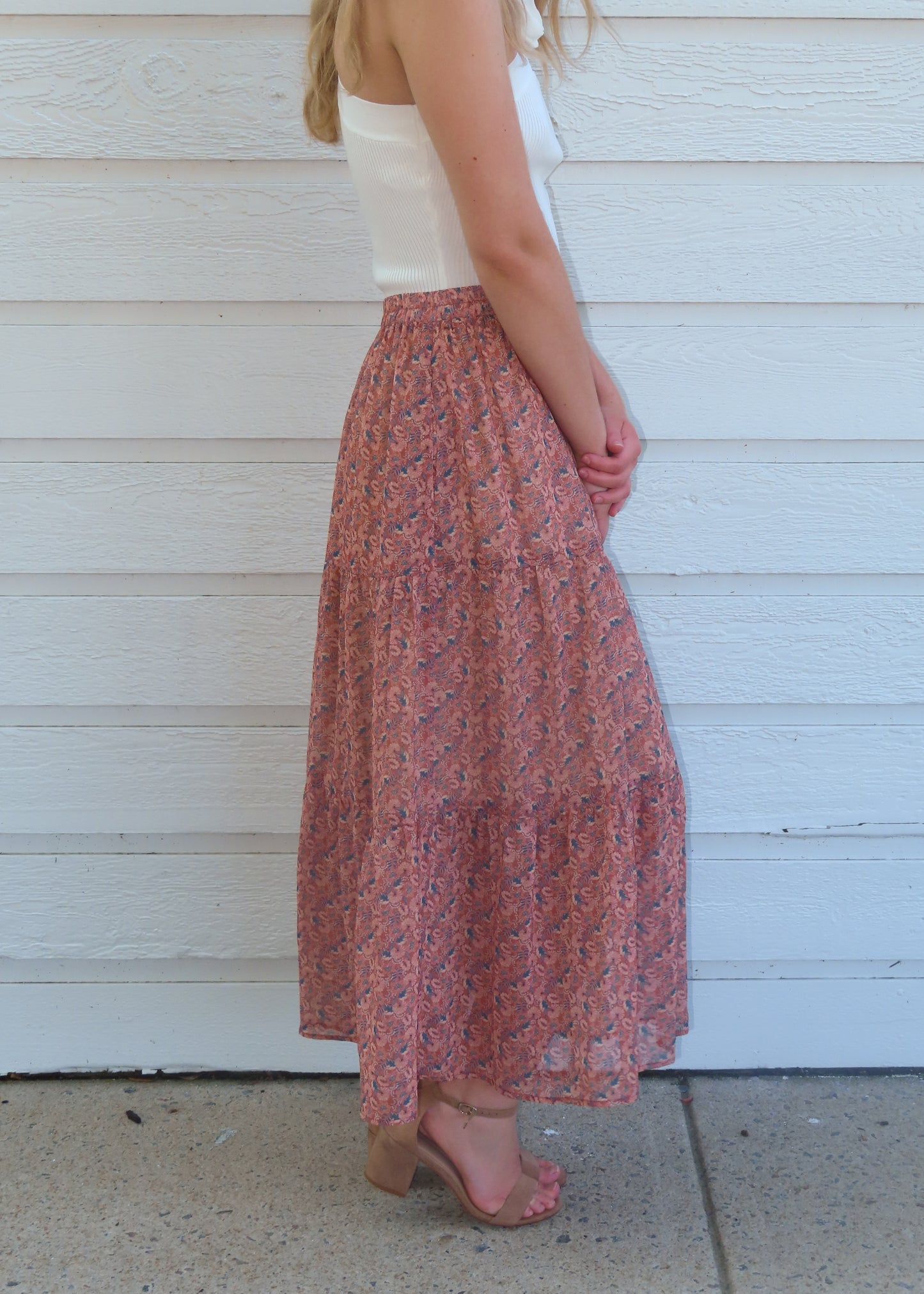 Grade & Gather Chiffon Maxi Skirt