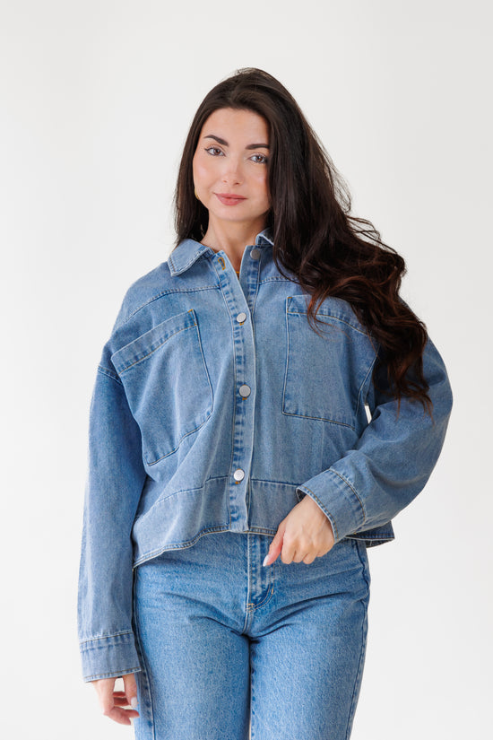 GRADE AND GATHER DENIM JACKET CHIC