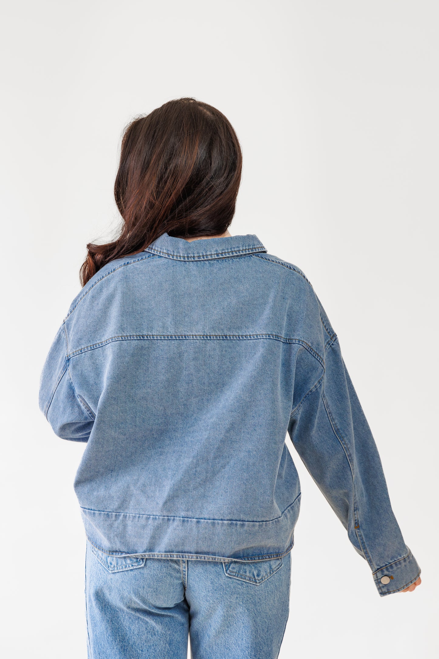 GRADE AND GATHER DENIM JACKET TIMELESS