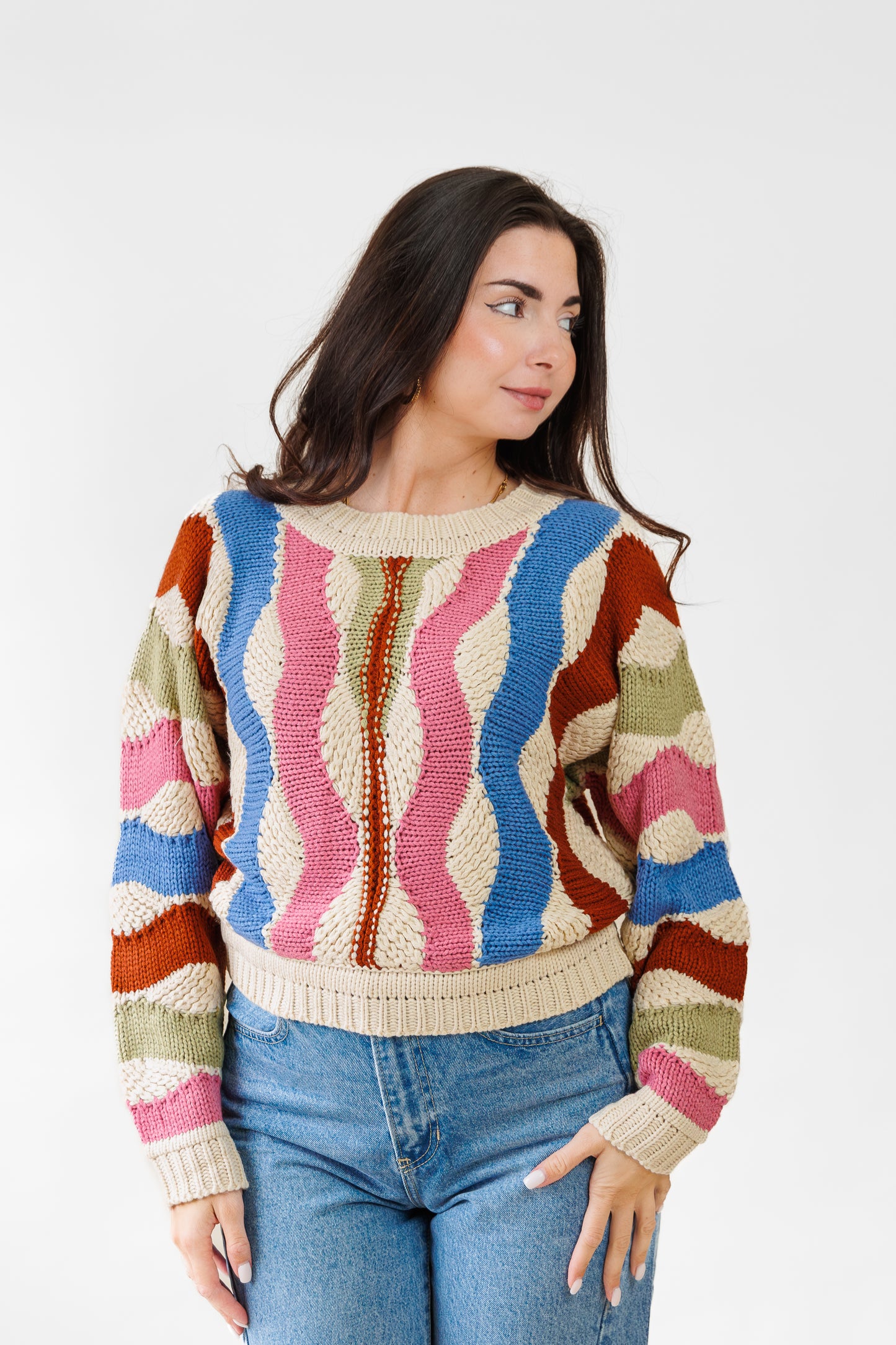 STORIA MULTI COLOR BLOCK SWEATER