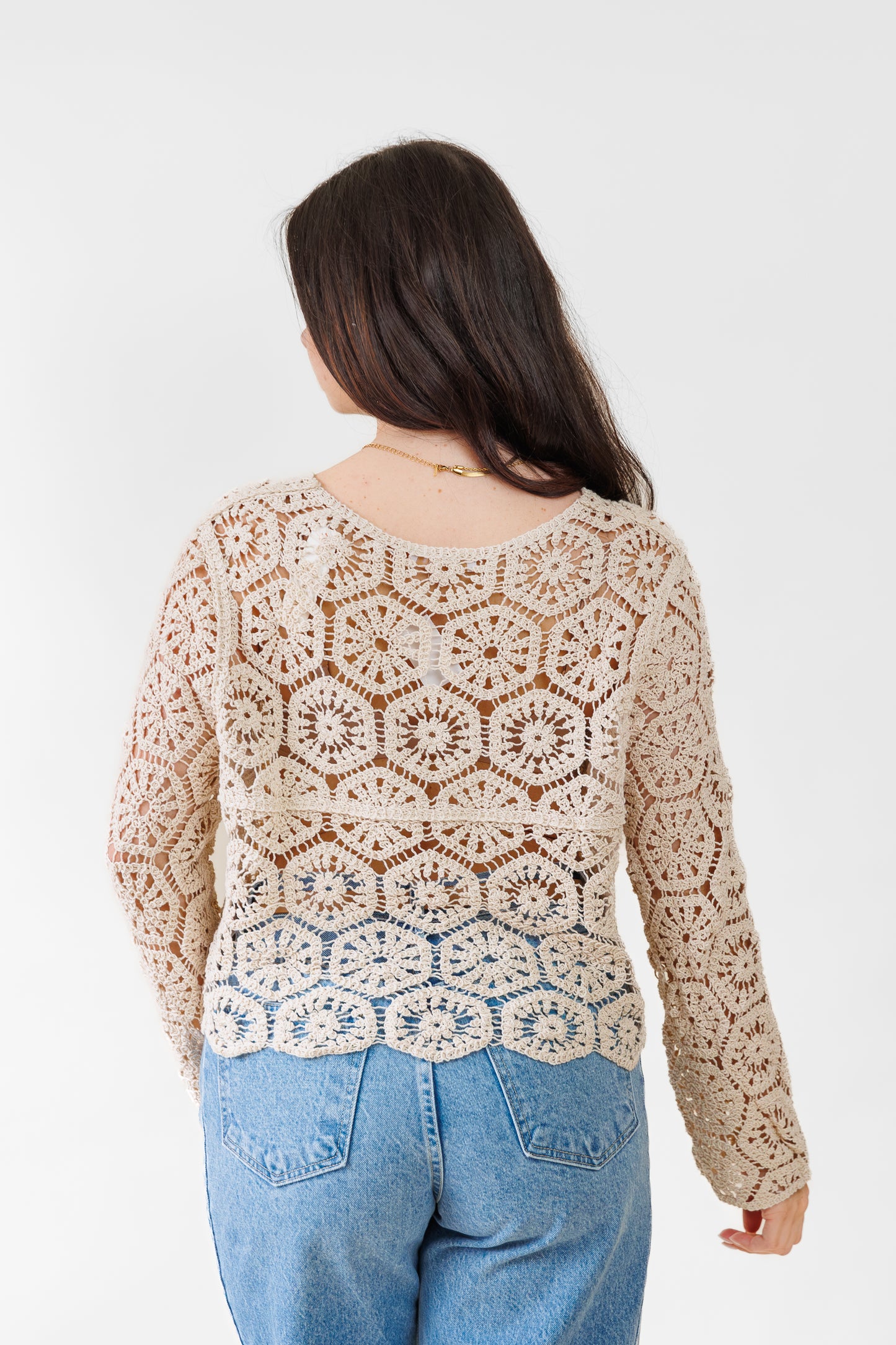 EMORY CROCHET CARDIGAN