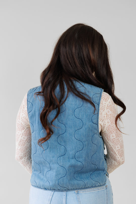 STORIA DENIM  BOW VEST