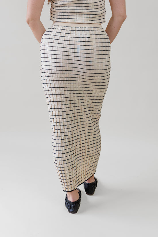 NOVA STRIPED SKIRT