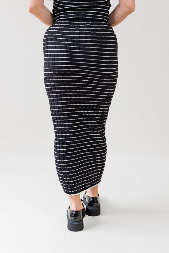 NOVA STRIPED SKIRT