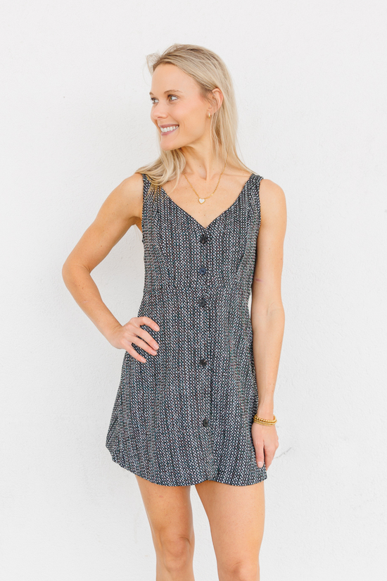 MUSTARD SEED CHIC TWEED TANK MINI DRESS