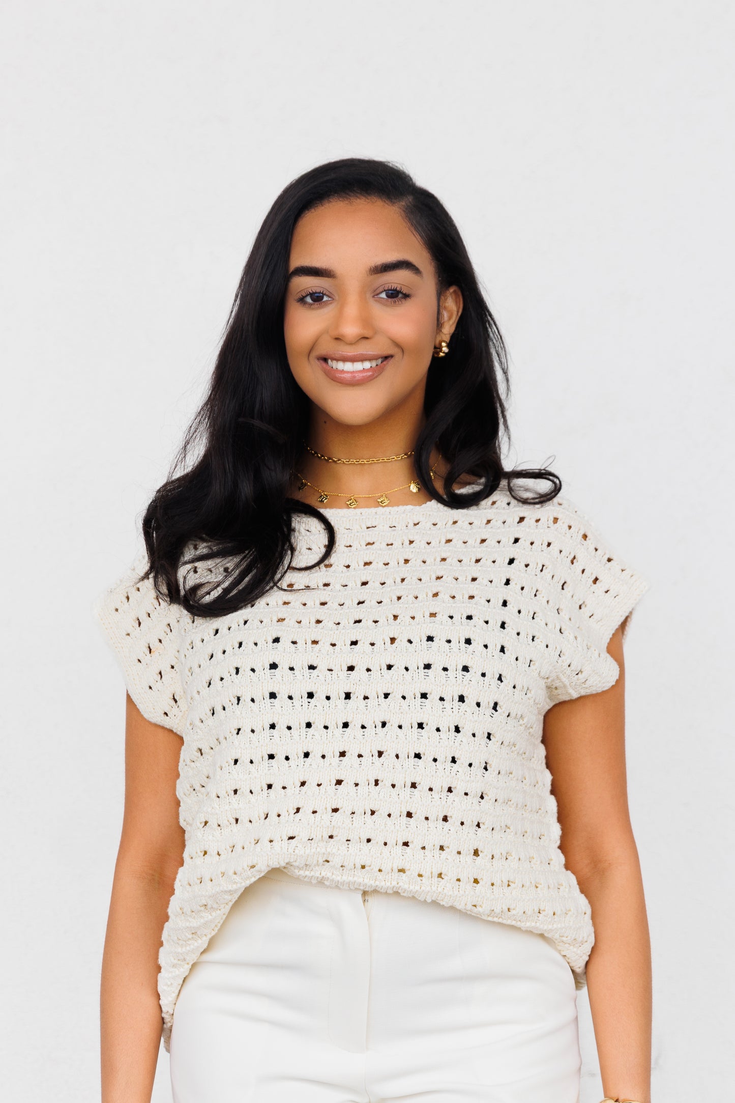 EMILY CROCHET SWEATER VEST