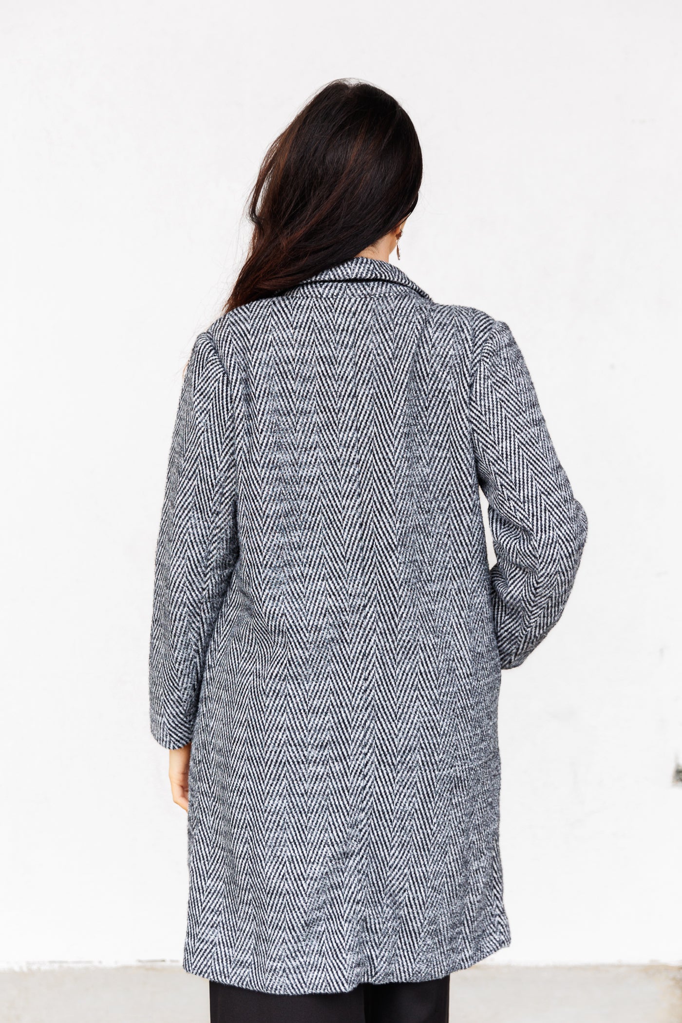 ROSELYN HERRINGBONE COAT