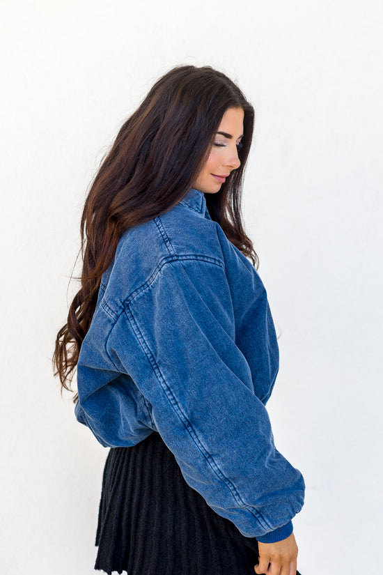 IVY DENIM BOMBER JACKET