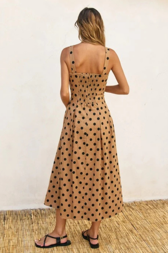 ILONA POLKA DOT MAXI DRESS