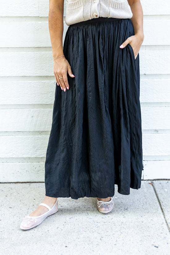 MUSTARD SEED PLEATED SKIRT 