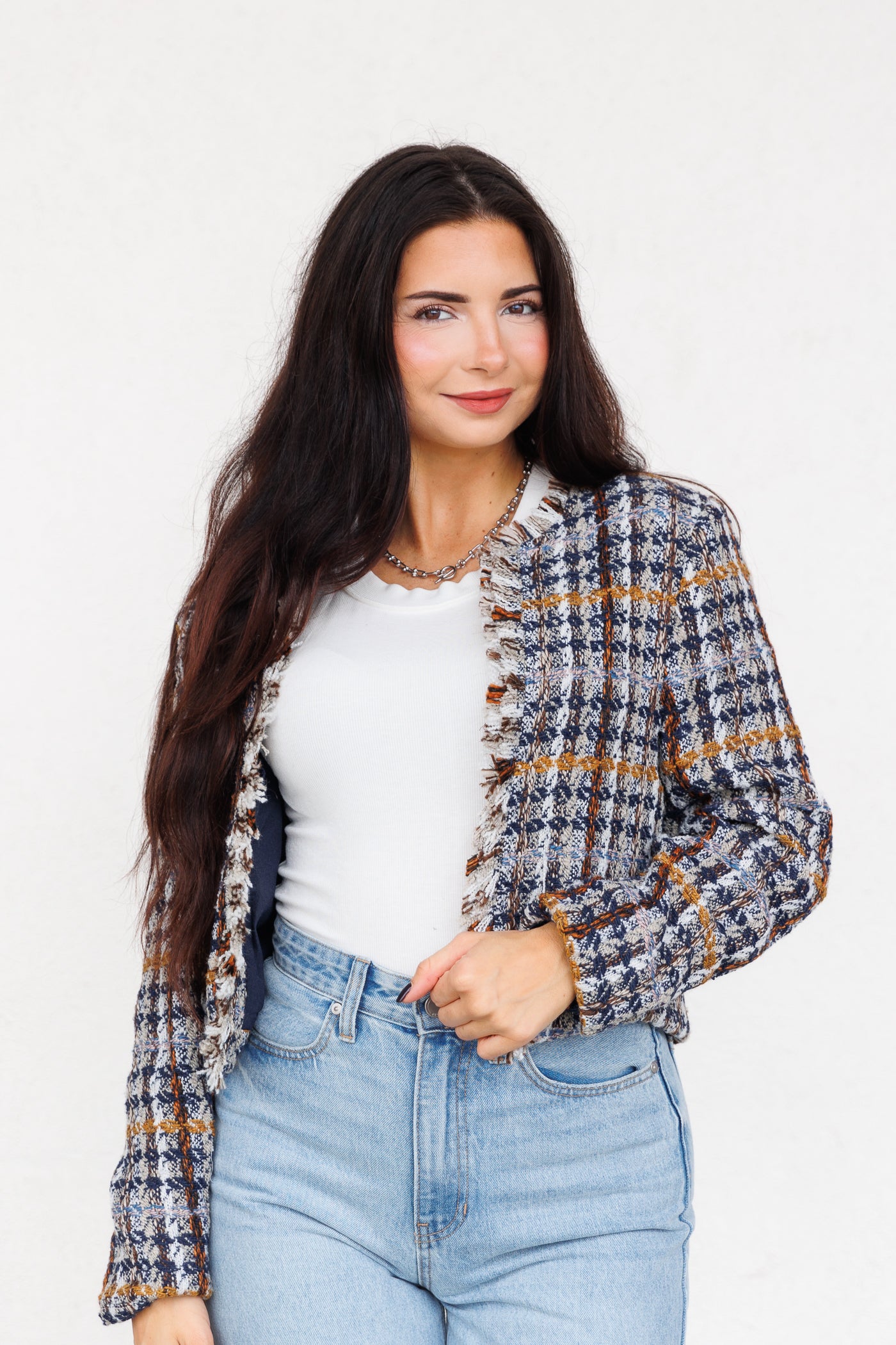 THML TWEED CARDIGAN JACKET