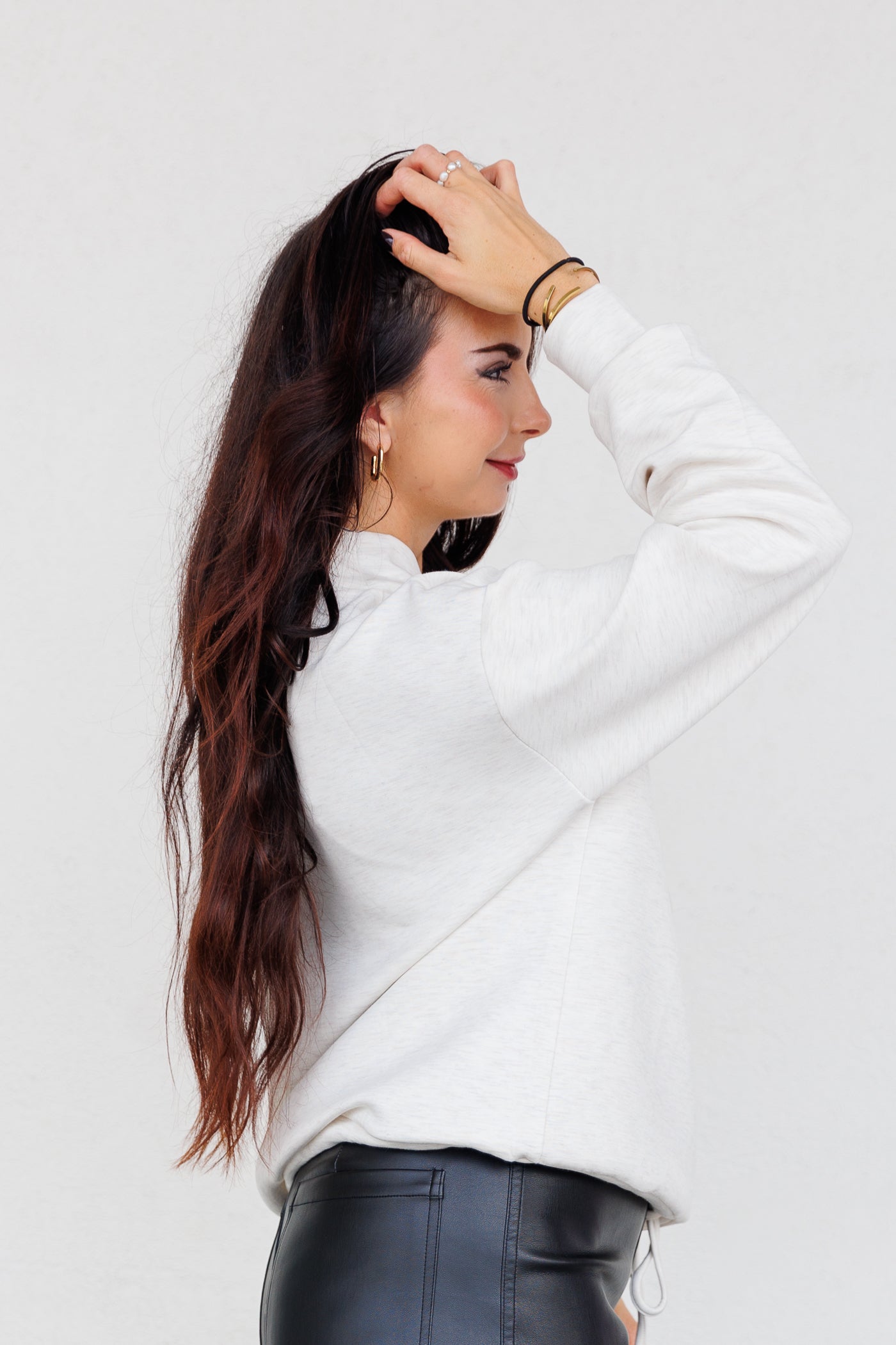 THML COZY FUNNEL NECK SWEATER 