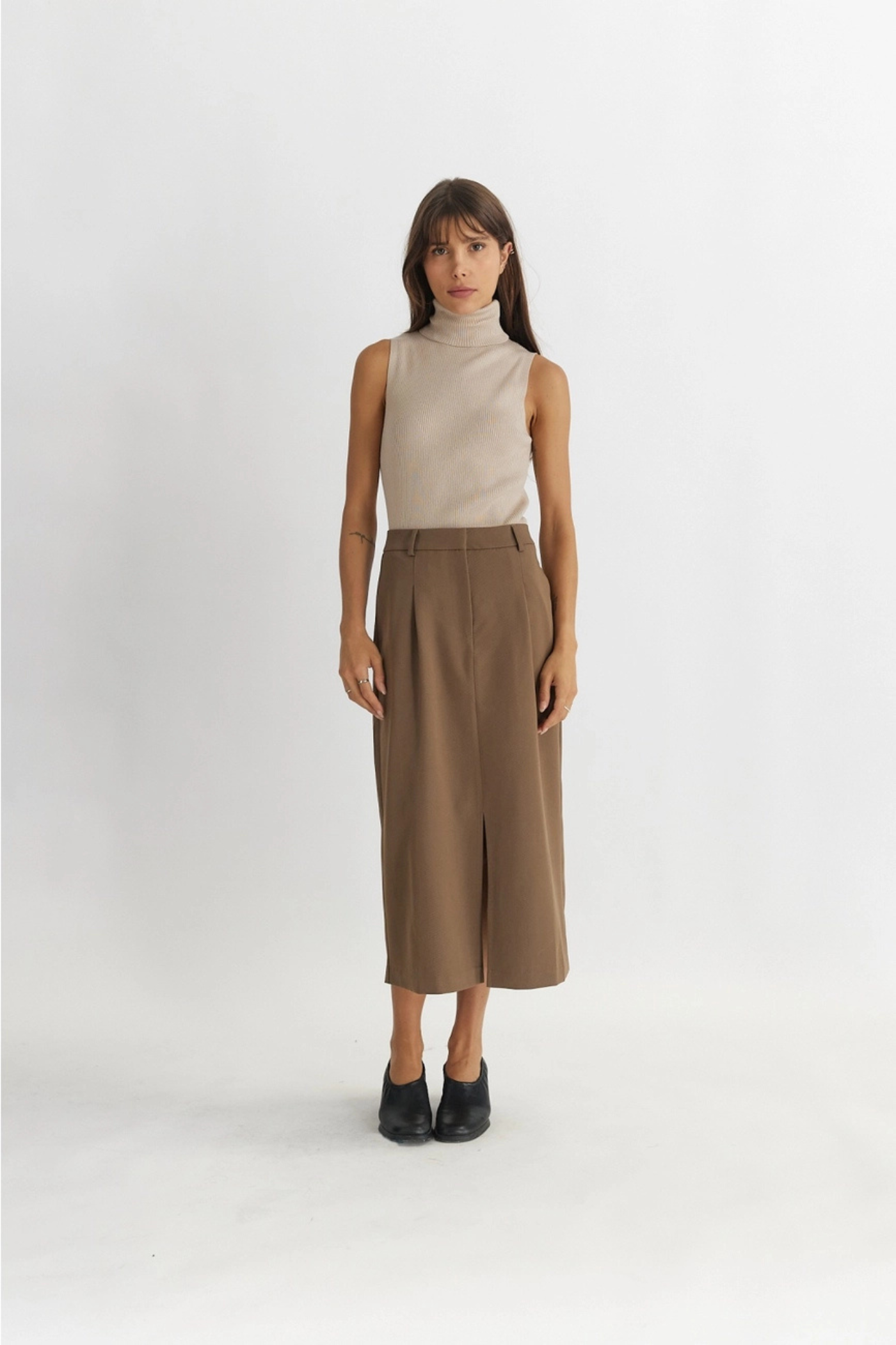 PENNY TAILORED MIDI SKIRT